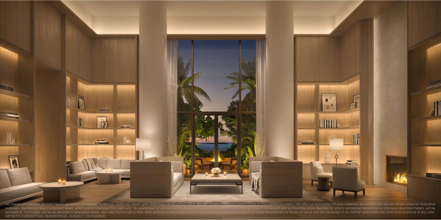 Gran vestÃbulo de tres plantas con servicio de aparcacoches, seguridad y recepción